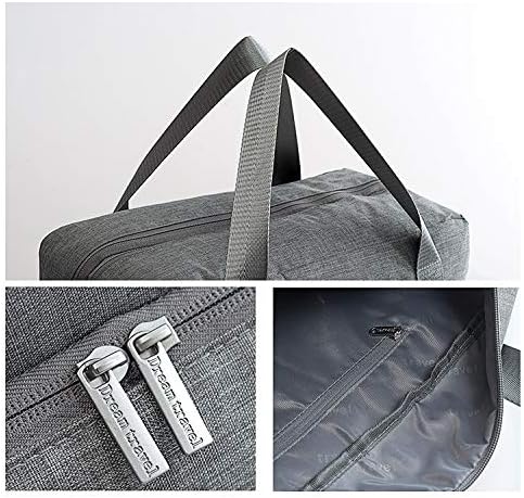 Travel Duffel Bag for Men and Women, Lightweight Canvas Holdall Bag Sports Fashion Gym Bag with Shoe Compartment & Wet Pocket (Pink)