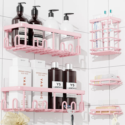 Shower Caddy Adhesive, Rustproof Shower Organizer, Wall Shower Rack