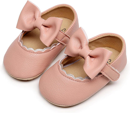 Baby Girls Shoes Infant Mary Jane Flats Non Slip Newborn Moccasins