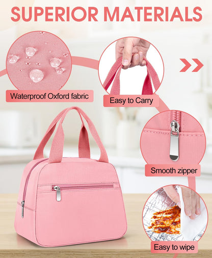 Lunch Bag, Small Insulated Lunch Box for Women