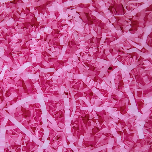 1/2 LB Crinkle Cut Paper Shredded Filler Paper for Gift Baskets Gift Box Confetti Shreds Decoration Stuffing for Birthday, Weddings, Anniversaries, Christmas Wrapping Pink