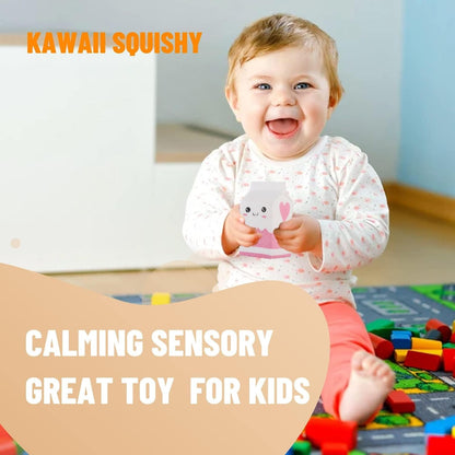 4.8" Jumbo Slow Rising Kawaii Squishie Milk Bag Scented Squishies Charms Decompress Toy 1 Pcs Color Random Stress Relief Kid's Toys