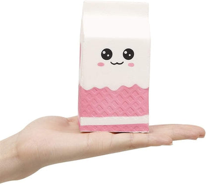 4.8" Jumbo Slow Rising Kawaii Squishie Milk Bag Scented Squishies Charms Decompress Toy 1 Pcs Color Random Stress Relief Kid's Toys