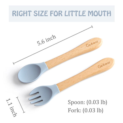 Baby Utensils 12-18 Months 4 Piece Set (Mauve/Pink)