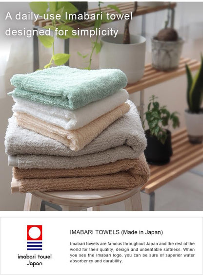 HIORIE Imabari Towel, 2-Piece Bath Towel Set, Air&Thin, Peach