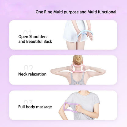 Pilates Ring 2 Pack, Yoga Stretch Ring for Thigh Arm Core Workout, Soft TPE Pilates Circle for Home Gym Exercise, Fitness Resistance Ring for Pilates Yoga Training