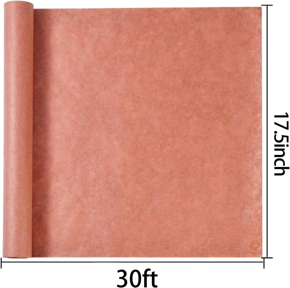 17.5” x 30’ Pink Butcher Paper Roll for Smoking Meat, BBQ, Grilling