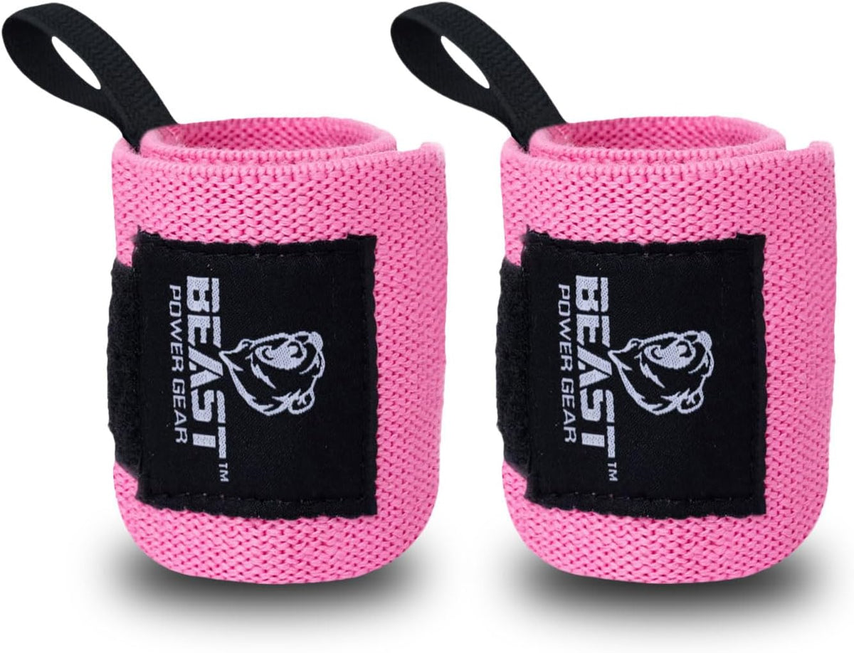 Improved Lifting Support & Stability - Gym Wrist Wraps for Weightlifting 14" Premium Quality Hand Wraps with Thumb Loop - Weight Lifting Wrist Wraps for Pain & Support
