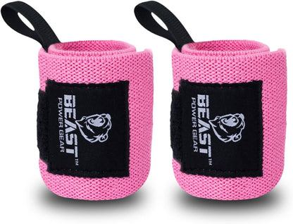 Improved Lifting Support & Stability - Gym Wrist Wraps for Weightlifting 14" Premium Quality Hand Wraps with Thumb Loop - Weight Lifting Wrist Wraps for Pain & Support