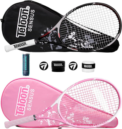 Tennis Rackets for Adults 2 pcs Recreational -27 inch Tennis Racquet for Men and Women College Students Beginner Tennis Racket.…