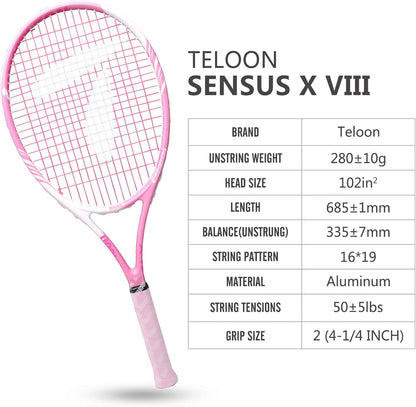 Tennis Rackets for Adults 2 pcs Recreational -27 inch Tennis Racquet for Men and Women College Students Beginner Tennis Racket.…