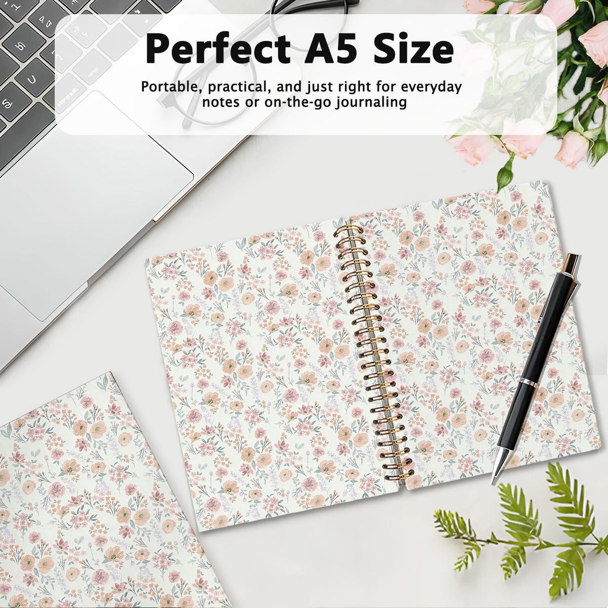 Cute Spiral Notebook Journal for Women,Journal for Teen Girls