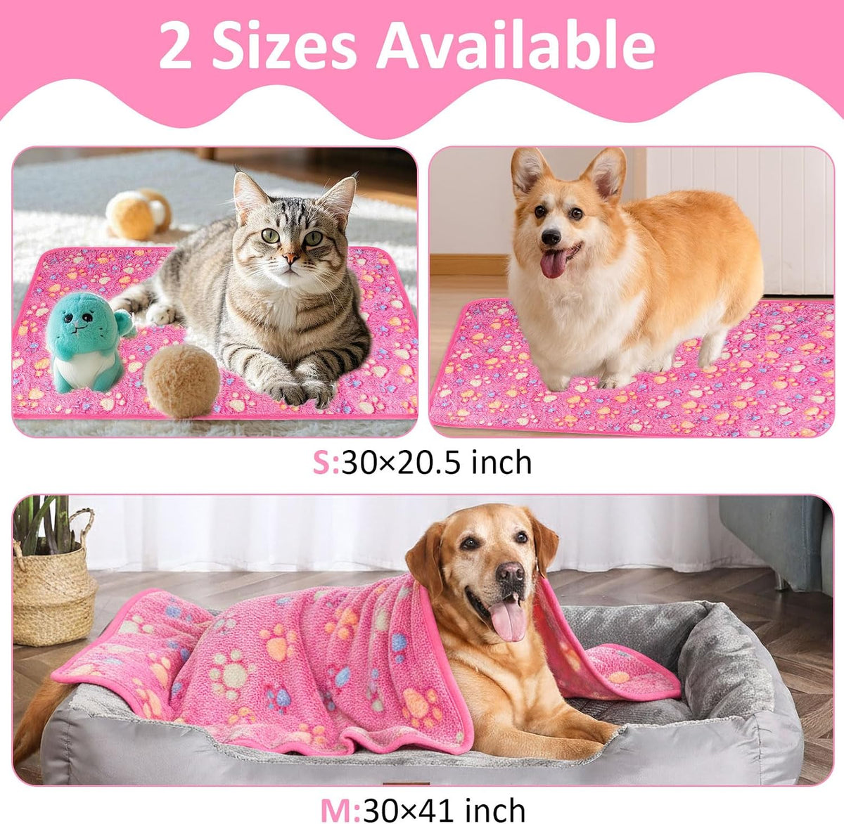 Dog Blankets for Medium Dogs, Cat, Premium Soft Dog Blankets for Small Dog