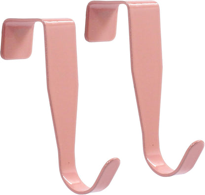 4Pack Over Cabinet Door Hook, Pink Carbon Steel Hanger Hook