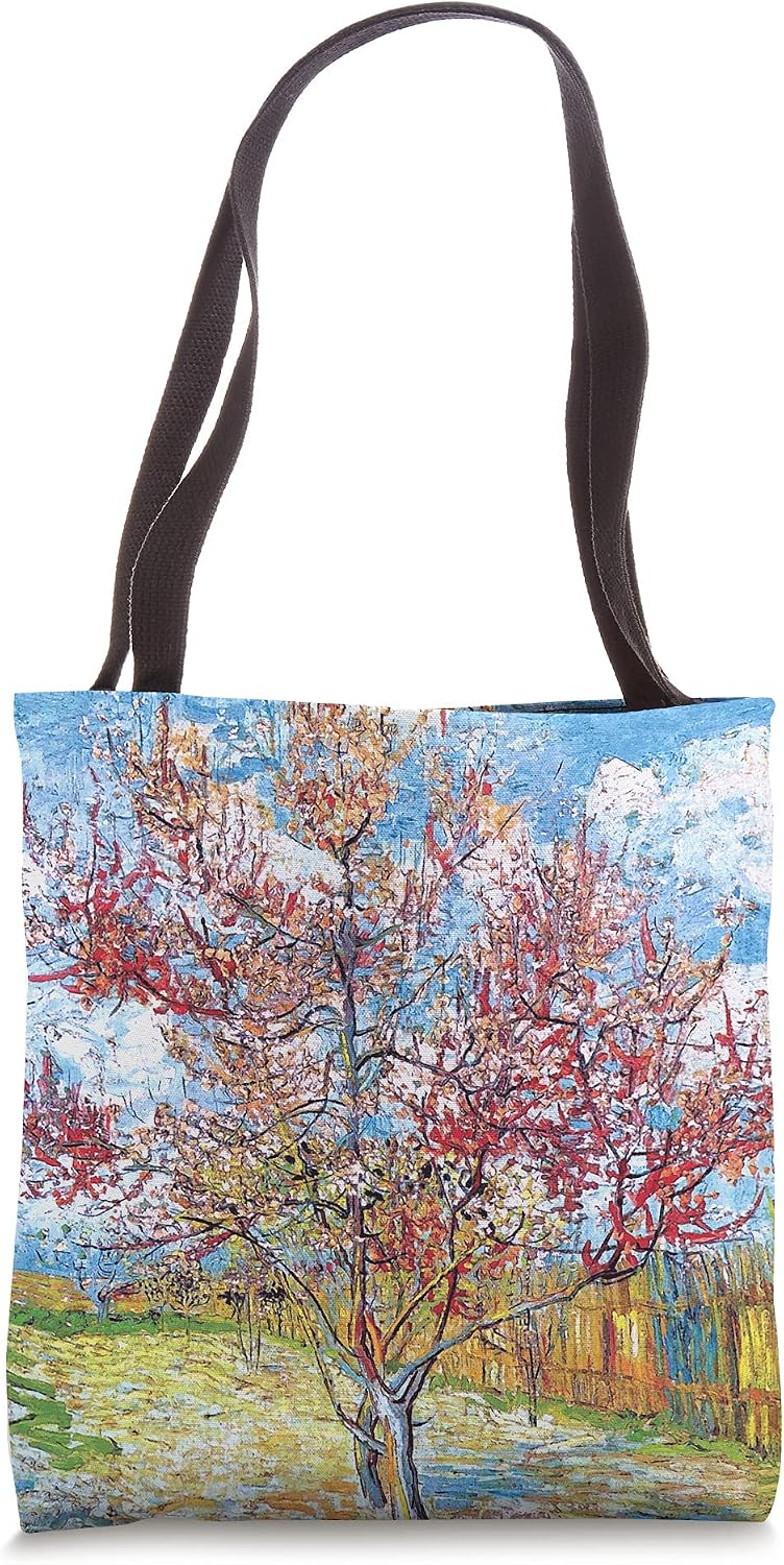 Van Gogh Pink Peach Trees - Fine Art Tote Bag