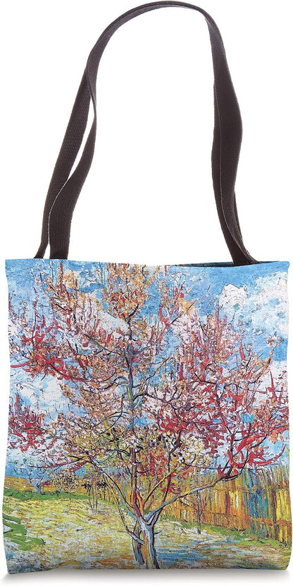 Van Gogh Pink Peach Trees - Fine Art Tote Bag