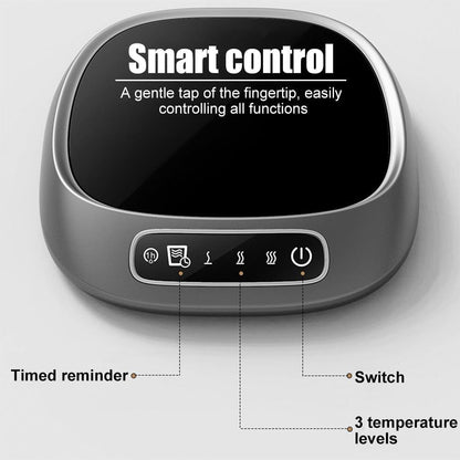 Coffee Mug Warmer,Electric Smart Beverage Cup Warmer with Timer & Auto Shut Off,Quick Heating,3 Temperature Settings for Office Travel Desk
