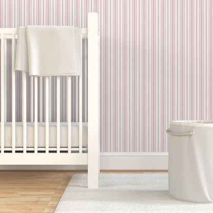 Pink Stripes Boho Peel and Stick Wallpaper