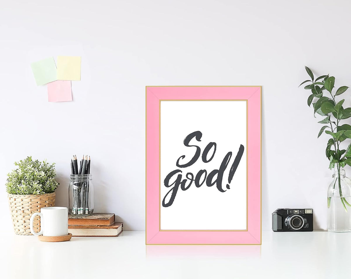 4x6 Picture Frame Pink Set of 2
