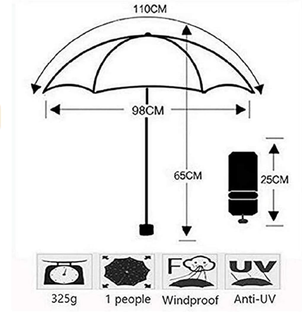 Travel Foldable compact Umbrellas Sun rain Umbrellas parasol with Met Water blomssom blooming material parasol