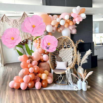 5.8 Ft Giant Artificial Flowers with Stand, Large Paper Flower