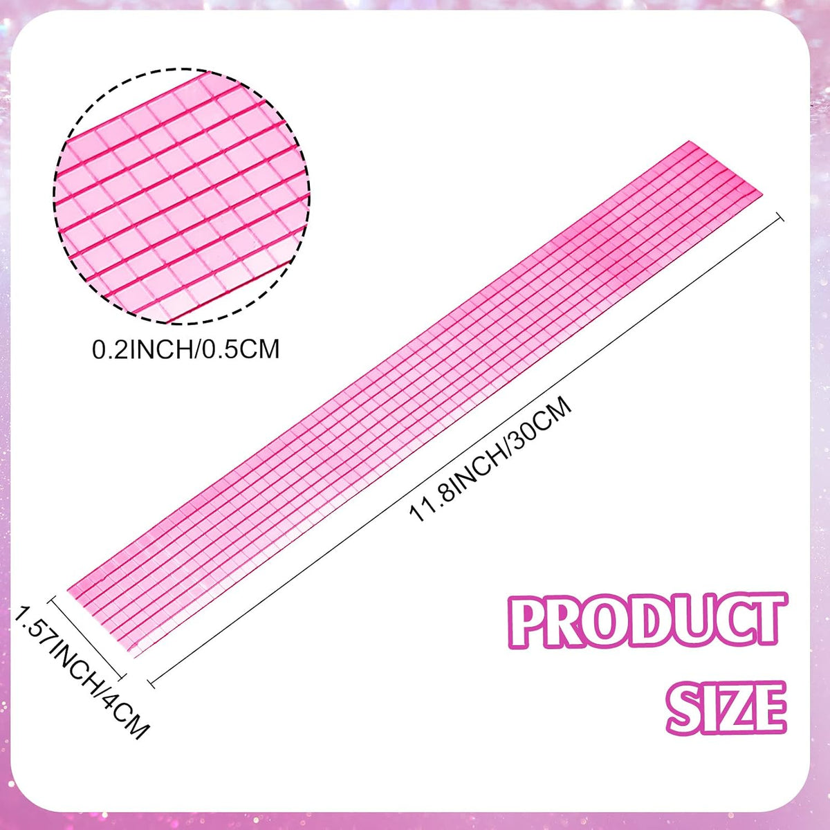23040 Pcs Self Adhesive Mosaic Tiles Small Square Disco Glass Mirror Tiles Bling Ball Disco Ball Stickers for DIY Craft Decoration Living Room Accessory, 5 x 5 mm(Pink)