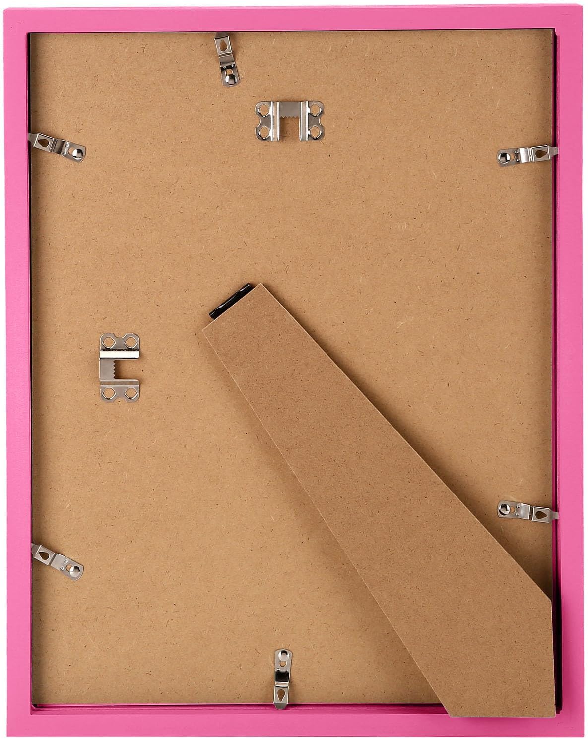 11x14 Picture Frame Made of Solid Wood Pink Photo Frames Display Pictures 8x10 with Mat or 11x14 Without Mat Colorful Frame Horizontal and Vertical for Wall