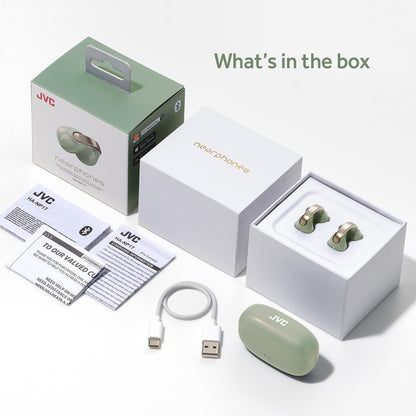 Nearphones Pearl Edition - Earcuff True Wireless Earbuds with Shiny Arch, Comfortable fit, Multipoint Connection, Bluetooth 5.3, 24H Battery Life - HANP1T-PN (Sand Peach)