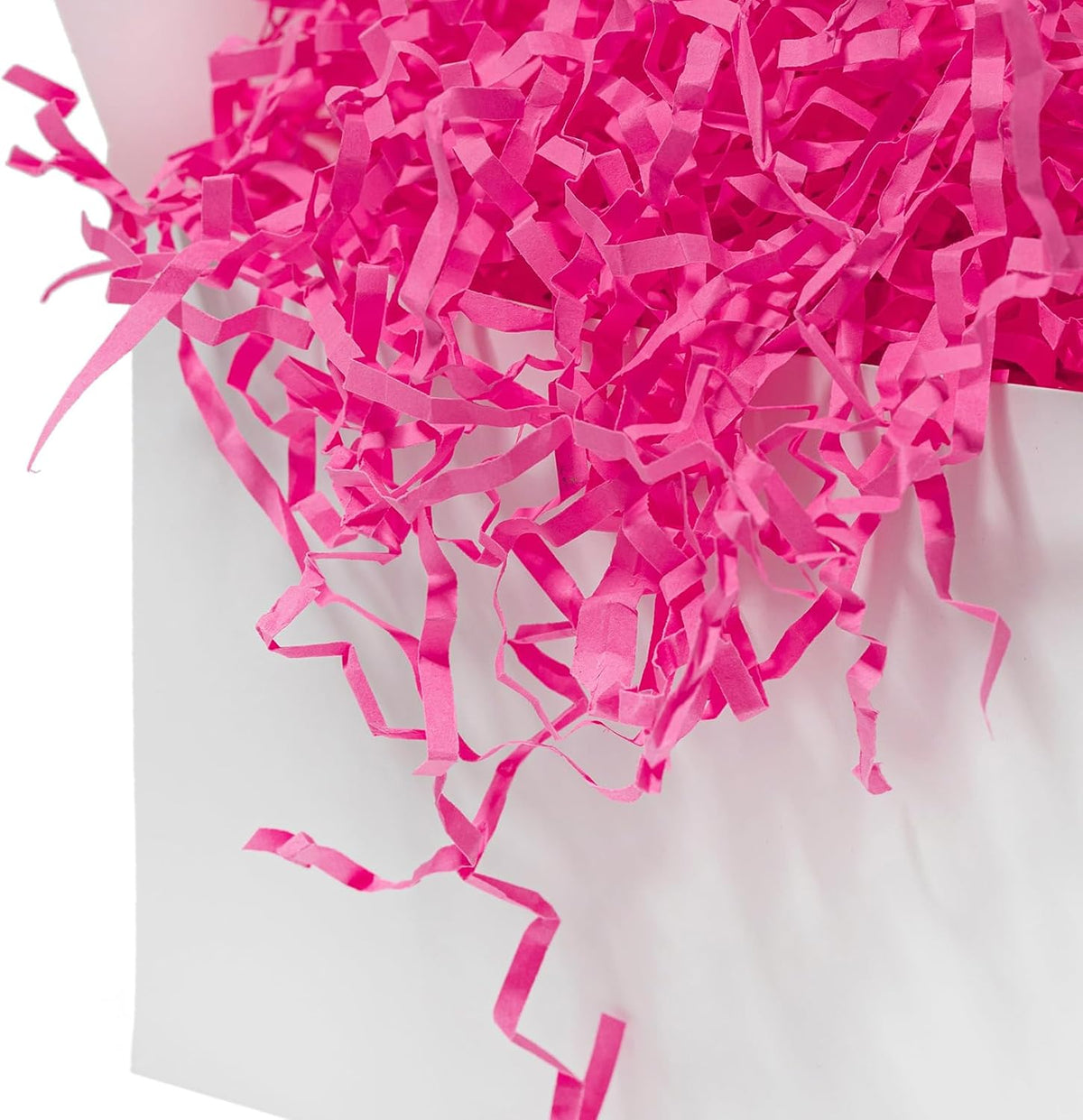 1 LB Crinkle Paper Filler Pink Shredded Paper for Gift Box Basket