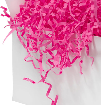 1 LB Crinkle Paper Filler Pink Shredded Paper for Gift Box Basket