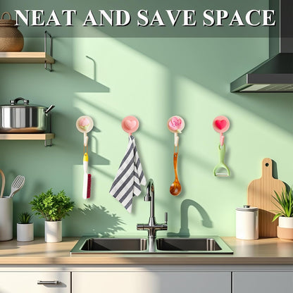 8 Pcs Cute Wall Hooks Adhesive for Hanging Lightweight Items