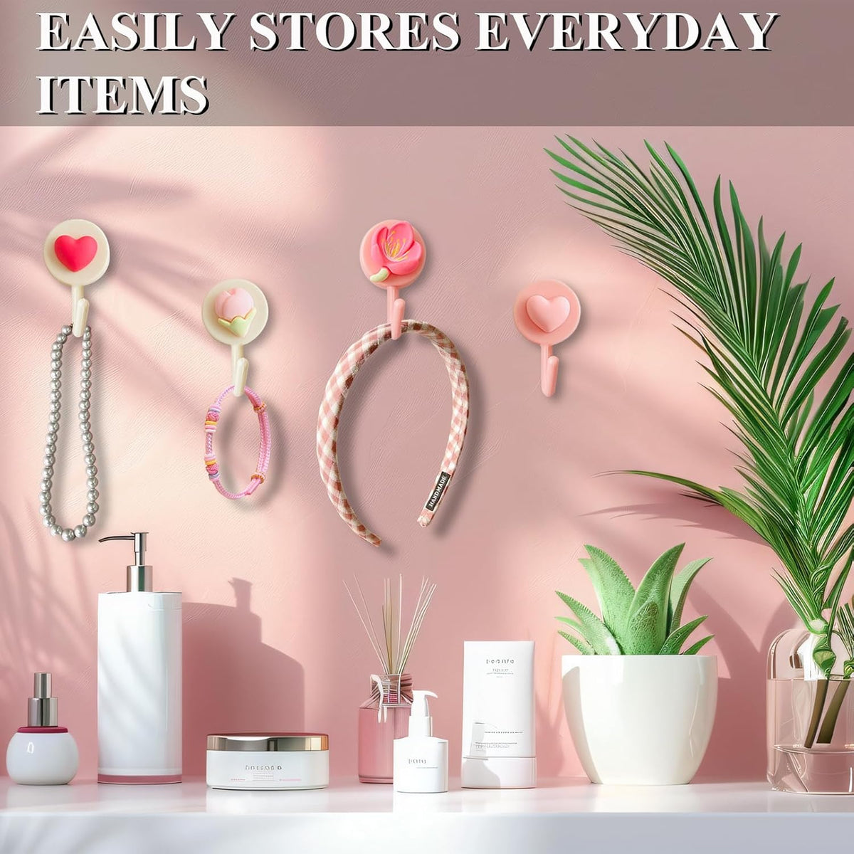 8 Pcs Cute Wall Hooks Adhesive for Hanging Lightweight Items