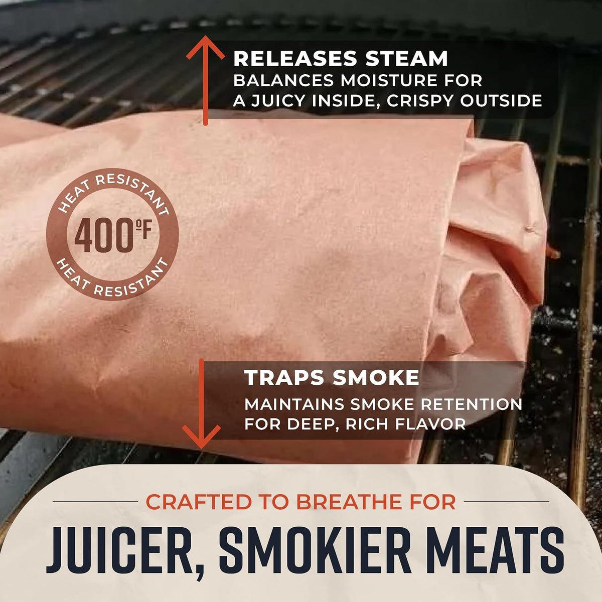 Pink Butcher Paper Roll for Smoker, 24" x 175', Made in USA