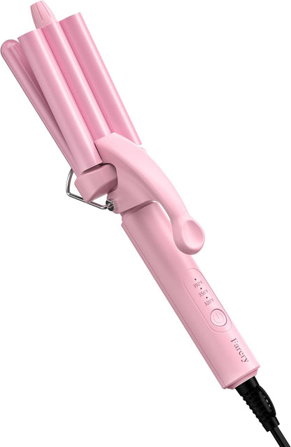 Mini Hair Waver, 1/2 Inch 3 Barrel Curling Iron for Short Hair