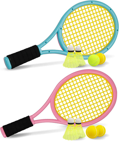 17 Inches Kid Tennis Racket Set for Children Indoor Outdoor Sports Play