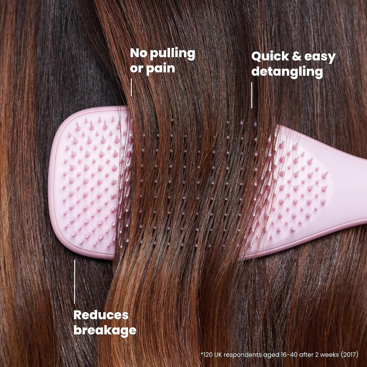 Ultimate Detangler Brush, Straight to Wavy, Millennial Pink