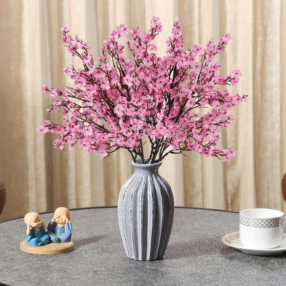 6Pcs Pink Babys Breath Artificial Flowers Real Touch Pink Fake Flowers