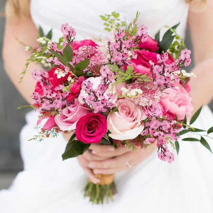 6Pcs Pink Babys Breath Artificial Flowers Real Touch Pink Fake Flowers