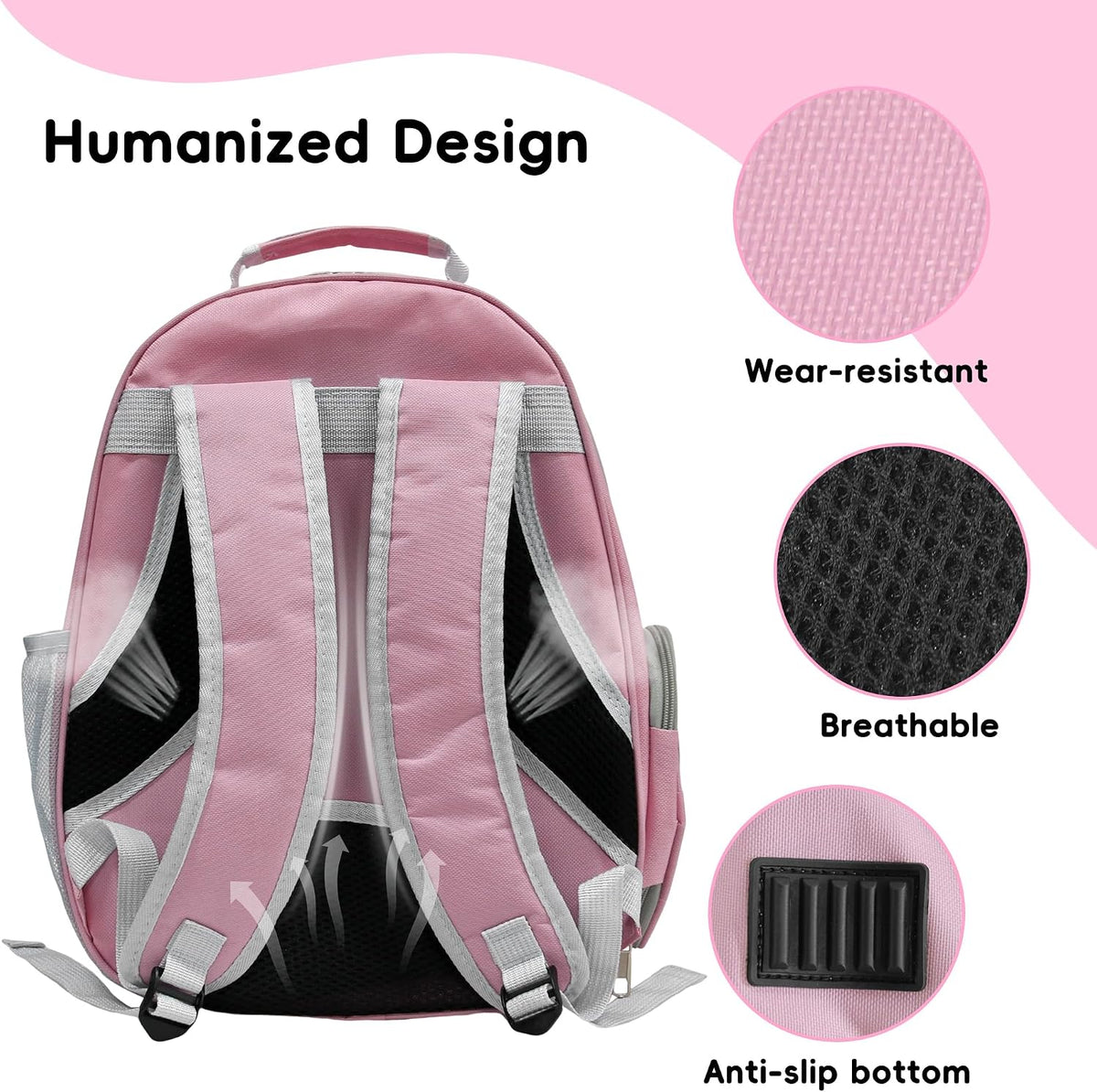 Cat Backpack, Airline Approved Bubble Carrying Bag for Small Medium Dogs Cats, Space Capsule Pet Carrier Dog Hiking Backpack Travel Carrier (Pink)