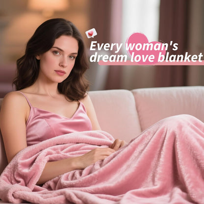 Waterproof Blanket for Bed Couch, Sherpa Fleece Throw, 50x60