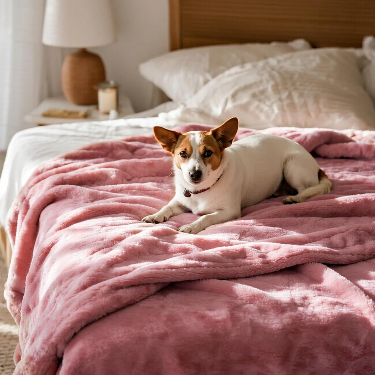 Waterproof Blanket for Bed Couch, Sherpa Fleece Throw, 50x60