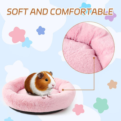 FEBSNOW Guinea Pig Bed, Soft Fleece Hamster Bed for Small Animals
