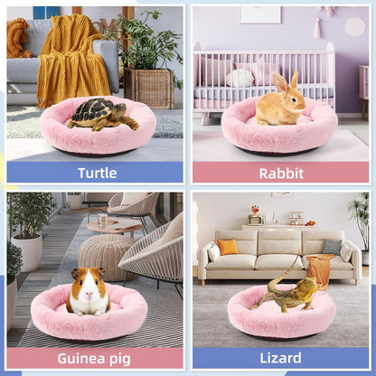 FEBSNOW Guinea Pig Bed, Soft Fleece Hamster Bed for Small Animals