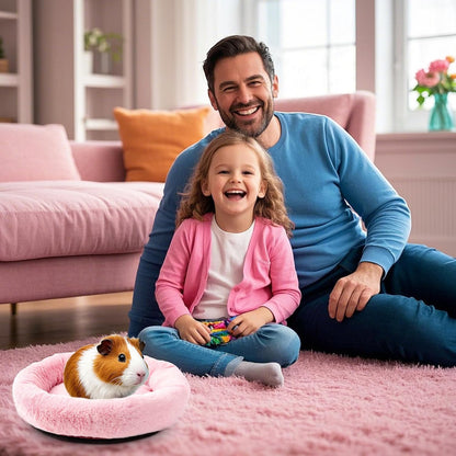 FEBSNOW Guinea Pig Bed, Soft Fleece Hamster Bed for Small Animals
