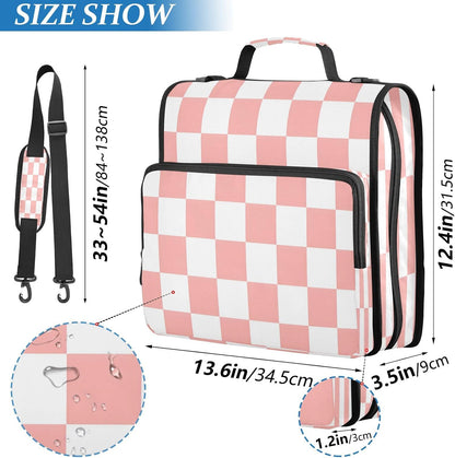 3 Ring Zipper Binder With Shoulder Strap Documents Storage Organizer Animal Dog