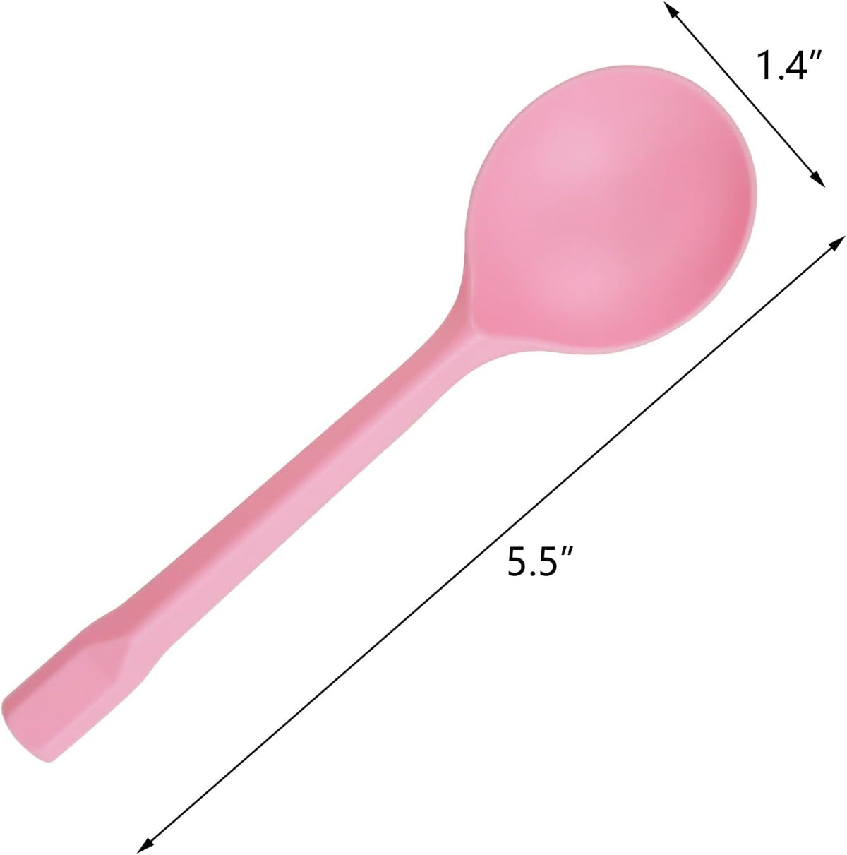 Pack of 100 Pink Extra-Heavy Weight Disposable Plastic Spoons Disposable Flatware Silverware for Soup Dessert Ice Cream Take Out Spoon