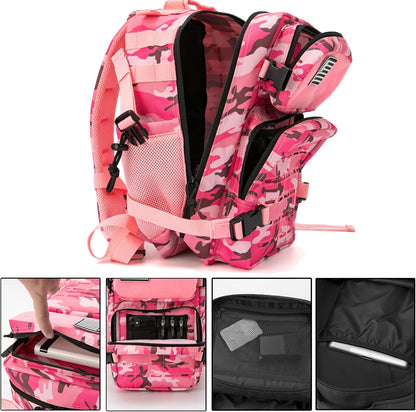 25L/45L Military Tactical Backpack For Men Molle Daypack 3 Day Bug Out Bag Hiking Rucksack With Bottle Holder