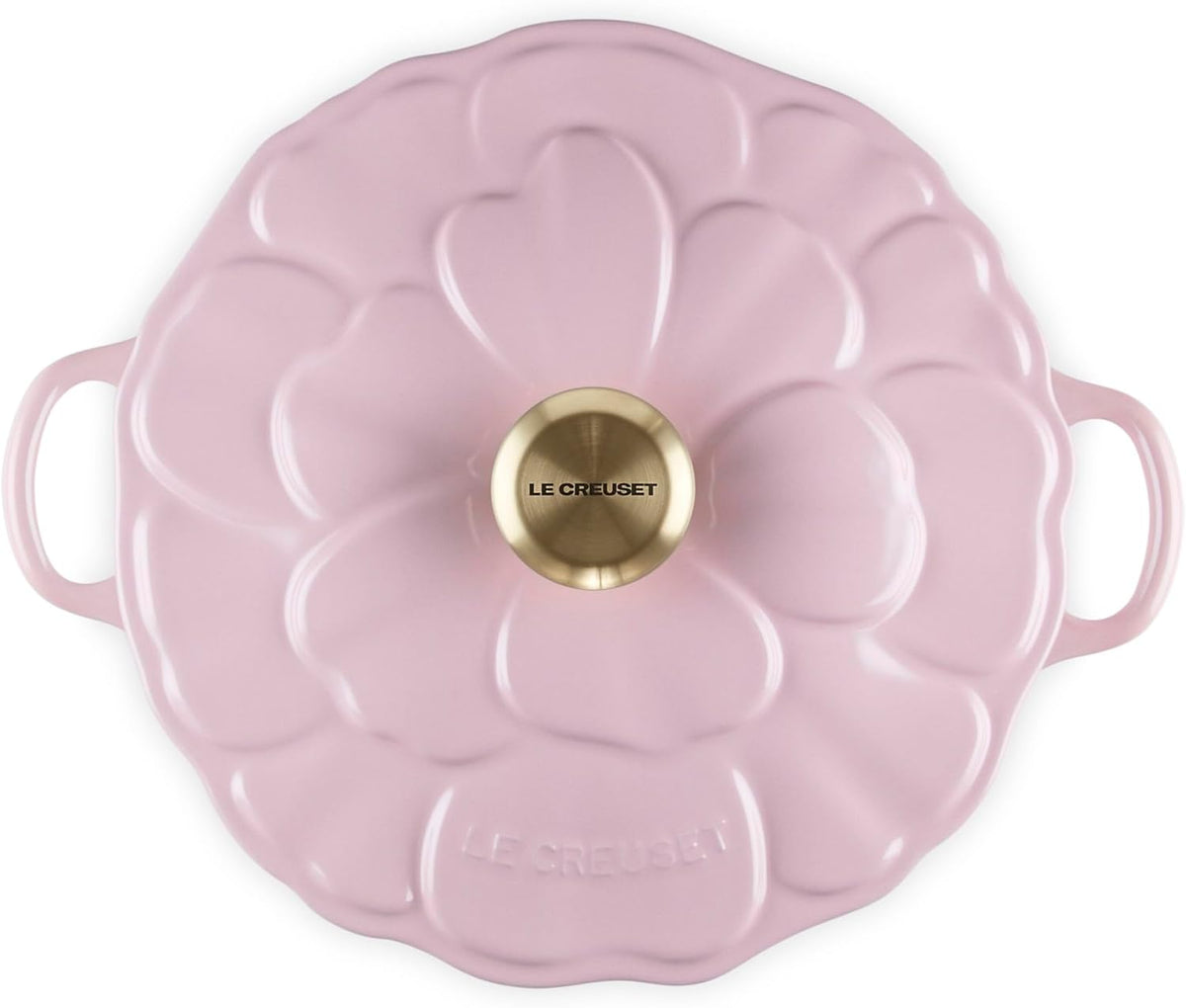 Enameled Cast Iron Petal Braiser, 2.25 qt., Chiffon Pink