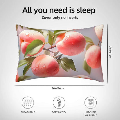 Pink Peach Satin Pillowcase for Hair and Skin, Ultra Soft Silk Pillow Case 20"X 30" with Hidden Zipper Cooling Smooth Satin Pillow Cases Pillow Cover, Gift for Women Men