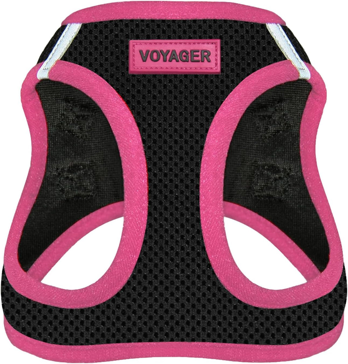 Voyager Step-in Air Dog Vest Harness - Black/Pink Trim, Small